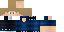 Minecraft skin texture, 64x32 legacy pixels