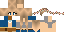 Minecraft skin texture, 64x32 legacy pixels