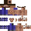 Minecraft skin texture, 64x64 pixels