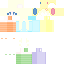 Minecraft skin texture, 64x64 pixels