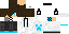 Minecraft skin texture, 64x32 legacy pixels