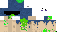 Minecraft skin texture, 64x32 legacy pixels