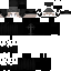 Black Minecraft skin texture, 64x64 pixels