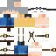 Minecraft skin texture, 64x64 pixels