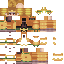 Minecraft skin texture, 64x64 pixels