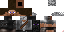 Minecraft skin texture, 64x32 legacy pixels