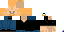Minecraft skin texture, 64x32 legacy pixels