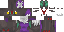 Minecraft skin texture, 64x32 legacy pixels