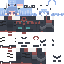 Gray Minecraft skin texture, 64x64 pixels