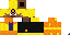 Minecraft skin texture, 64x32 legacy pixels