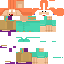 Minecraft skin texture, 64x64 pixels