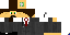 Minecraft skin texture, 64x32 legacy pixels
