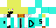 Minecraft skin texture, 64x32 legacy pixels