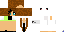 Minecraft skin texture, 64x32 legacy pixels