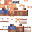 Minecraft skin texture, 64x64 pixels