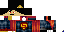 Minecraft skin texture, 64x32 legacy pixels