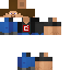 Minecraft skin texture, 64x64 pixels