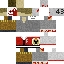 Minecraft skin texture, 64x64 pixels