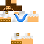 Minecraft skin texture, 64x64 pixels