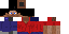 Minecraft skin texture, 64x32 legacy pixels