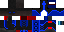 Minecraft skin texture, 64x32 legacy pixels