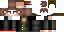 Minecraft skin texture, 64x32 legacy pixels