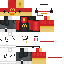 Minecraft skin texture, 64x64 pixels