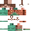 Minecraft skin texture, 64x64 pixels