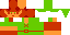 Minecraft skin texture, 64x32 legacy pixels