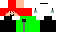 Minecraft skin texture, 64x32 legacy pixels