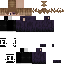 Minecraft skin texture, 64x64 pixels