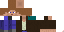 Minecraft skin texture, 64x32 legacy pixels