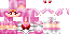 Minecraft skin texture, 64x32 legacy pixels
