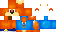 Minecraft skin texture, 64x32 legacy pixels