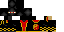 Minecraft skin texture, 64x32 legacy pixels