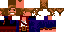 Minecraft skin texture, 64x32 legacy pixels
