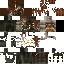 Gray brown Minecraft skin texture, 64x64 pixels