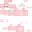 Red Minecraft skin texture, 64x64 pixels