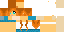 Minecraft skin texture, 64x32 legacy pixels
