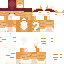 Orange yellow Minecraft skin texture, 64x64 pixels
