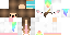 Minecraft skin texture, 64x32 legacy pixels