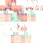 Minecraft skin texture, 64x64 pixels