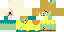 Minecraft skin texture, 64x32 legacy pixels