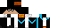 Minecraft skin texture, 64x32 legacy pixels