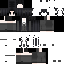 Gray Minecraft skin texture, 64x64 pixels