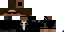 Minecraft skin texture, 64x32 legacy pixels