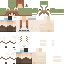 Minecraft skin texture, 64x64 pixels