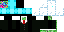 Minecraft skin texture, 64x32 legacy pixels