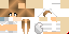 Minecraft skin texture, 64x32 legacy pixels