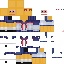 Minecraft skin texture, 64x64 pixels